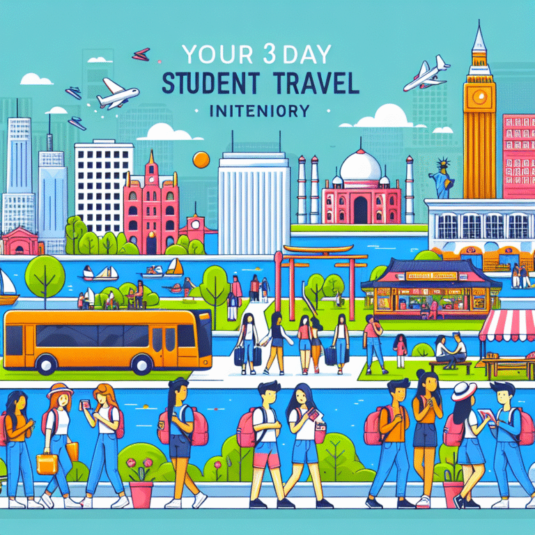 3-Day Student Travel Itinerary: Affordable Fun in a New City