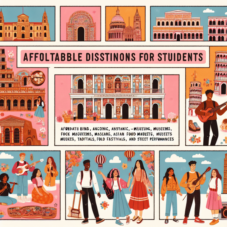 inexpensive cultural destinations for students