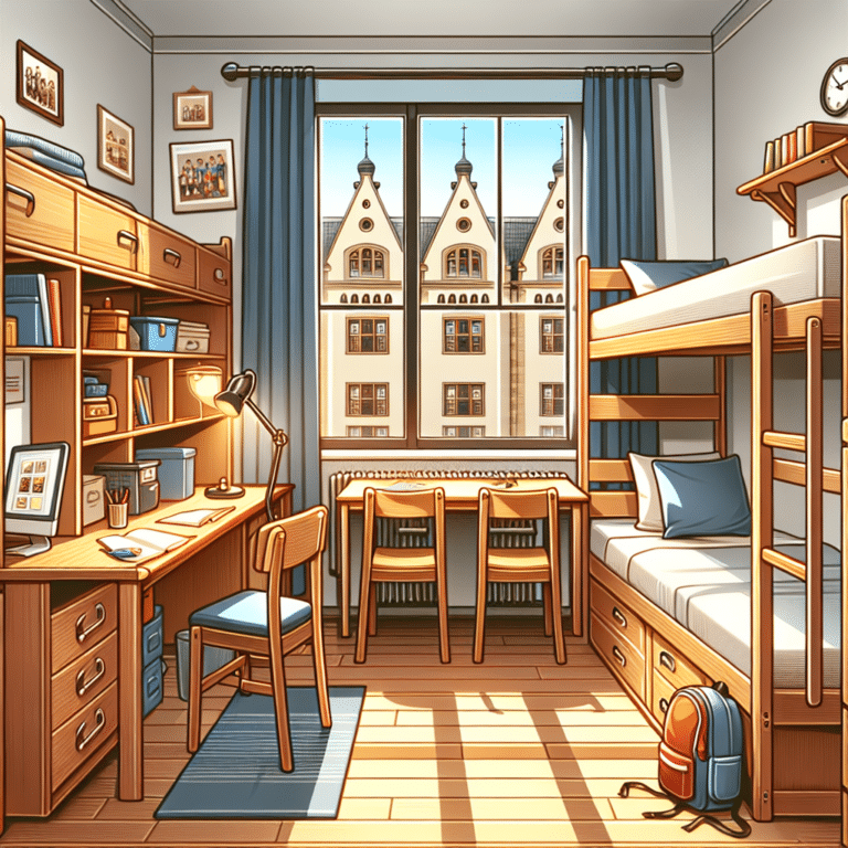 dormitory-style accommodations in Europe for students